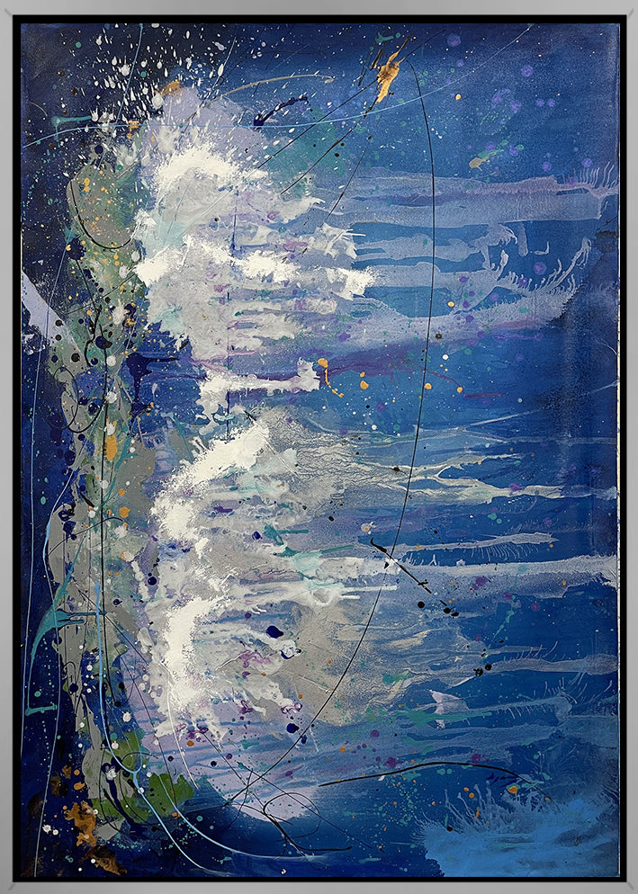 Levantate y brilla, limited edition giclee on canvas by Azarian, 48x32