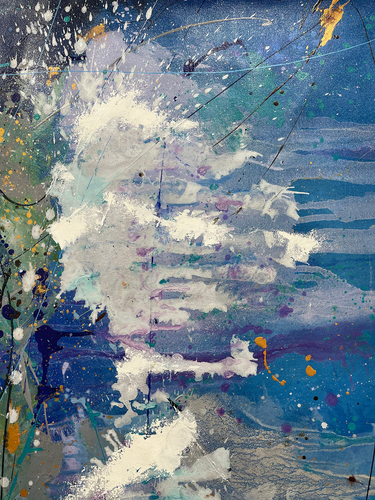 Levantate y brilla, limited edition giclee on canvas by Azarian, 48x32