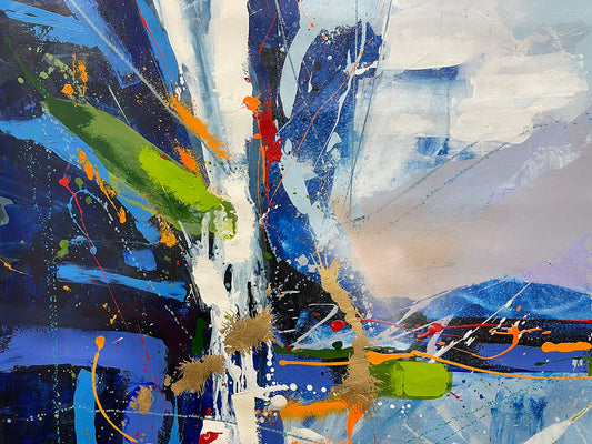 Resaltar, limited edition giclee on canvas by Azarian, 48x48