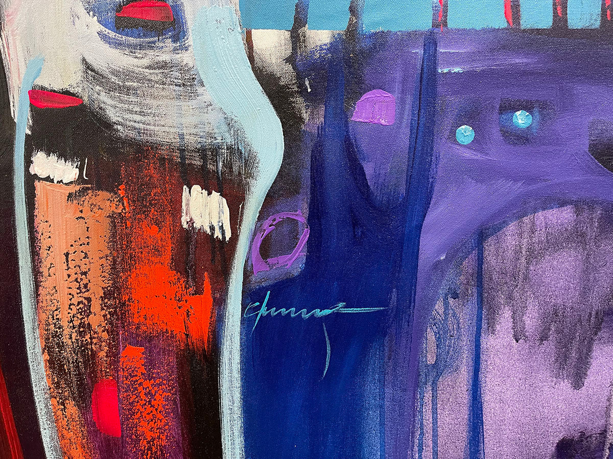 Comunidad, limited edition giclee on canvas by Claudio Chunga, 48x48