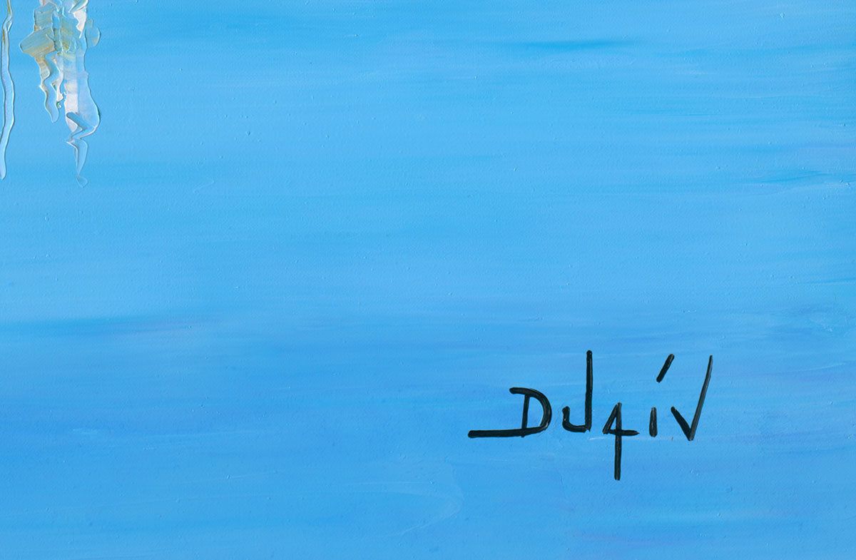 Bal des Mouettes, limited edition embellished giclee on canvas by Duaiv, 54x40