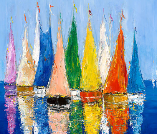 Power Colors, limited edition embellished giclee on canvas by Duaiv, 54x40