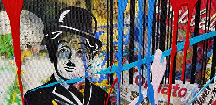 Waiting on a Friend, original mixed media on canvas by Oliver Neilson, 60x38