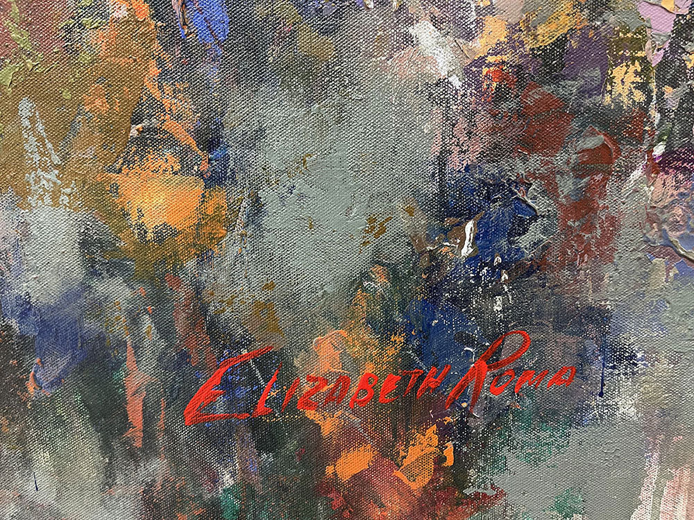 Boca Grande, limited edition giclee on canvas, framed by Elizabeth Roma, 72x36