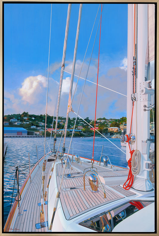 Around the World, limited edition on canvas by William Mason, 34x53 framed