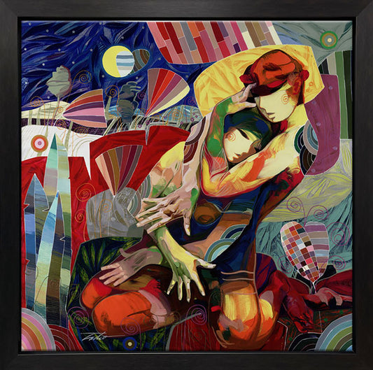 Conselo De Amore, Canvas Painting by Tadeo Zavaleta, 32x32 streched and framed