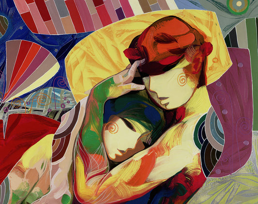 Conselo De Amore, Canvas Painting by Tadeo Zavaleta, 32x32 streched and framed