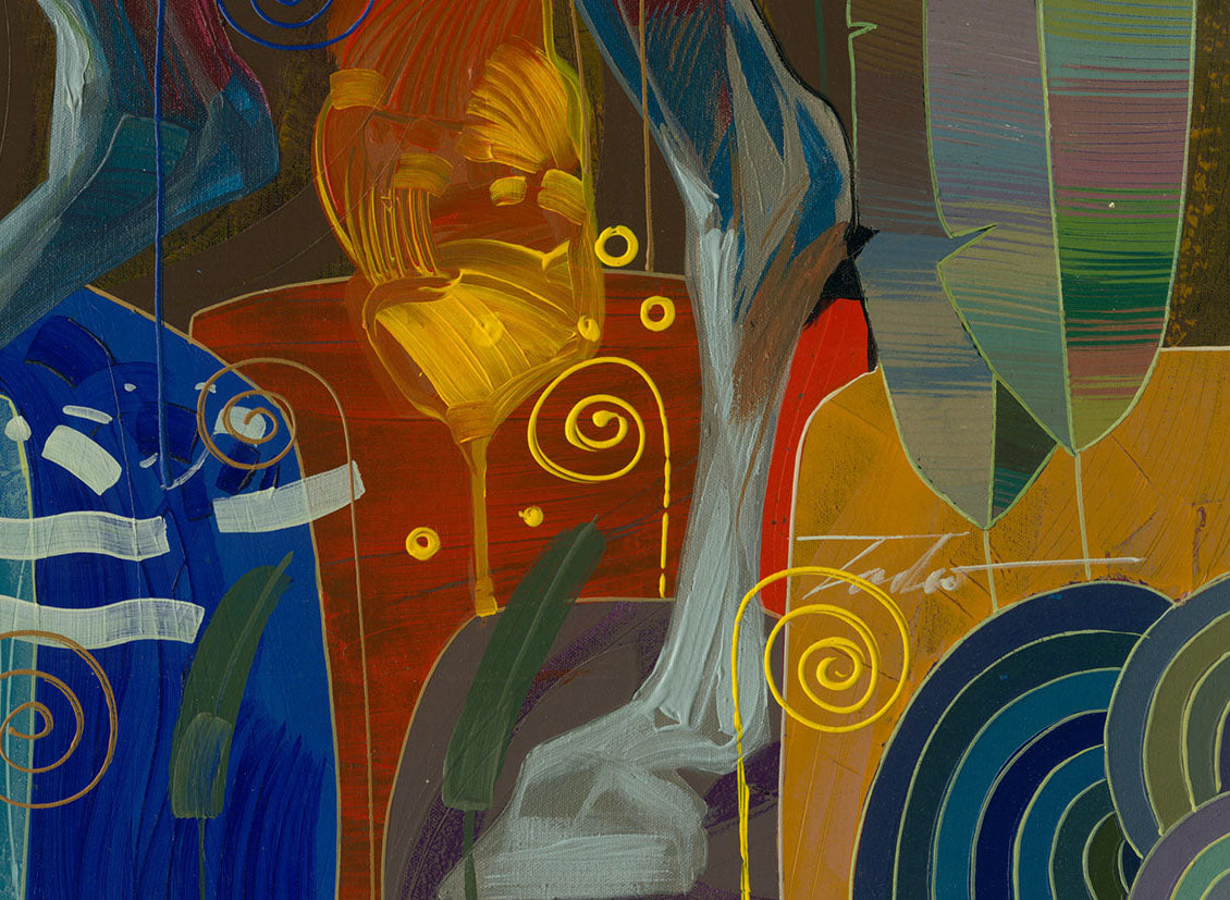 The Woman You Love, Canvas Painting by Tadeo Zavaleta, 32x32 streched framed