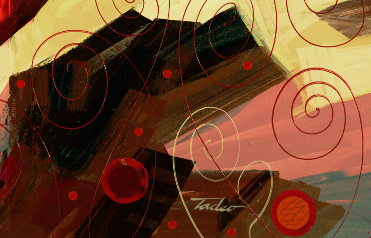 Ensuenos, Canvas Painting by Tadeo Zavaleta, 32x32 streched and framed