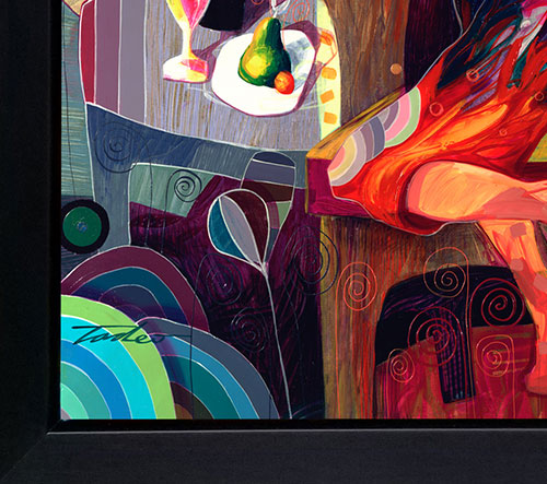 Romattica, Canvas Painting by Tadeo Zavaleta, 32x32 streched and framed