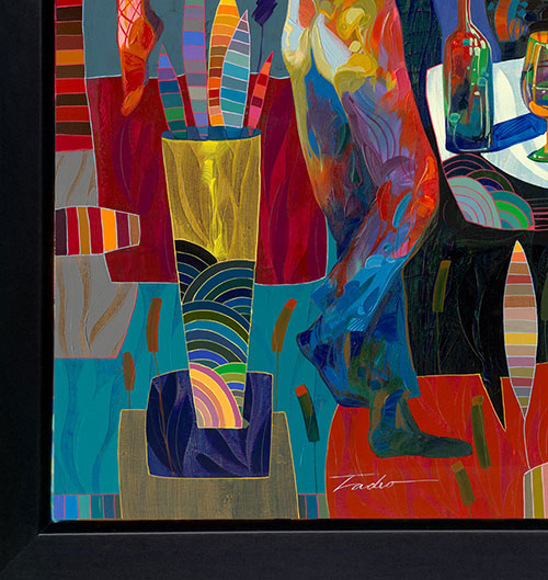 Romance Dance, Canvas Painting by Tadeo Zavaleta, 32x32 streched and framed