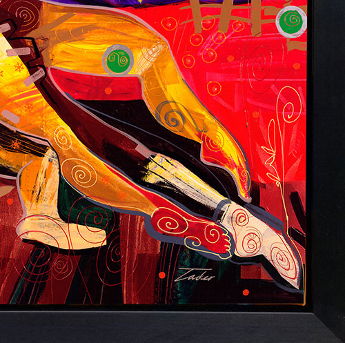 April, Canvas Painting by Tadeo Zavaleta, 32x32 streched and framed