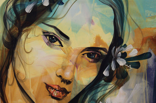 Andalucia, giclee on canvas, signed by Andrea Palacios, 54X54 unstretched