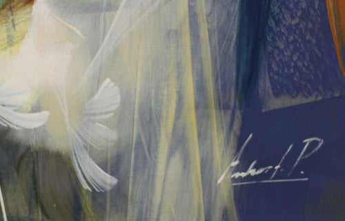 Andalucia, giclee on canvas, signed by Andrea Palacios, 54X54 unstretched