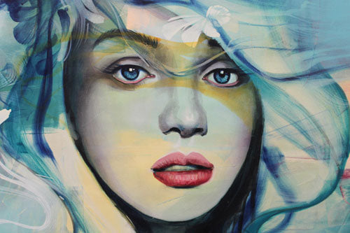 Alexandra, giclee on canvas, signed by Andrea Palacios, 54X54 unstretched.