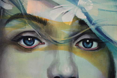 Alexandra, giclee on canvas, signed by Andrea Palacios, 54X54 unstretched.