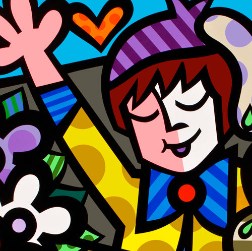 Best Friends, limited edition giclee on canvas, Jozza 32X34 signed, un-stretched