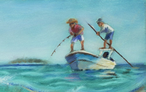 Tarpon-Fever, limited edition by Jason Mathias, 40x40 signed and numbered