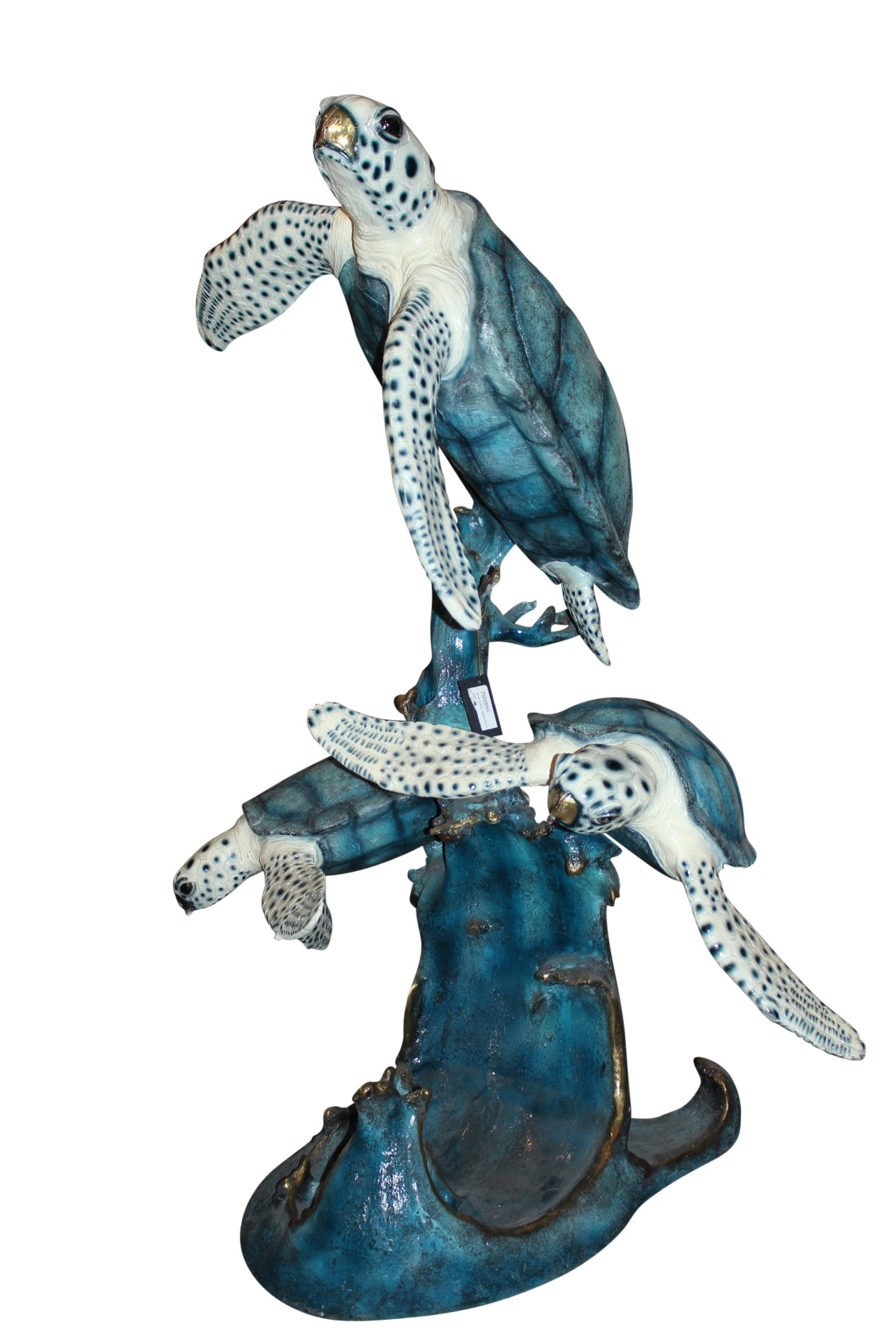 Three turtles - large fountain Bronze Statue - Size: 34"L x 54"W x 68"H.