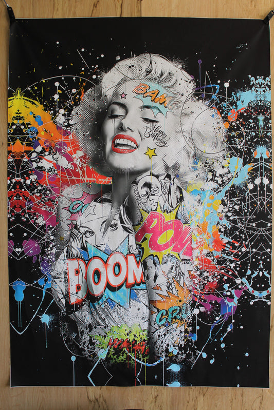 Giant Marilyn Monroe Popart Canvas  52 x 74