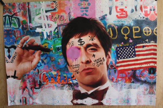 Giant Canvas of Al Pacino Unframed Ship rolled 52 x 75