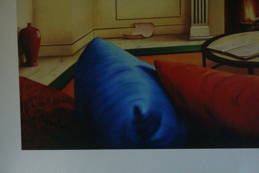 Orlando Quevedo Giclée "A View From My Room" Painting - Size: 21"L x 13.5"W