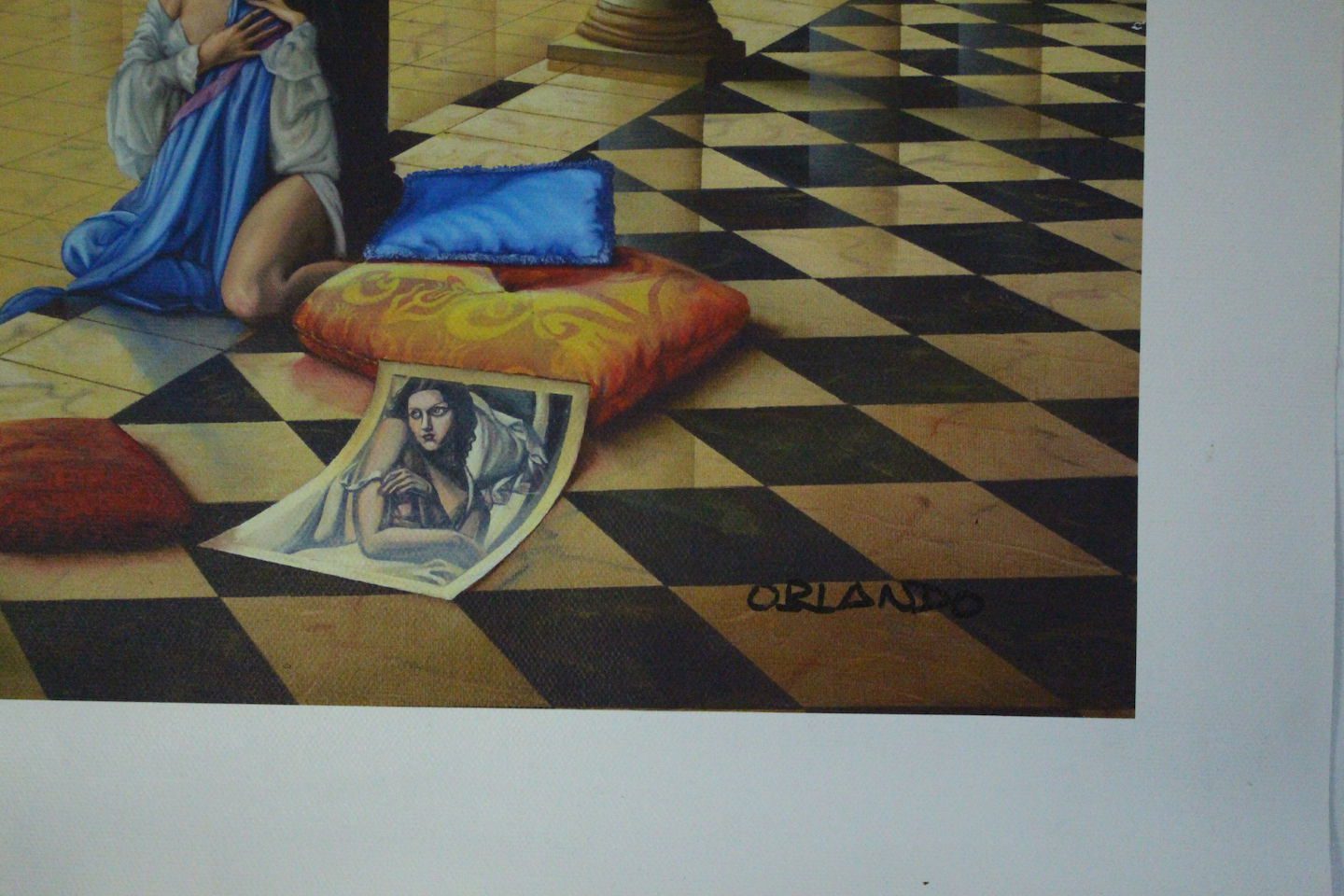 Orlando Quevedo Giclée "Old Memories" Painting - Size: 21"L x 13.5"W