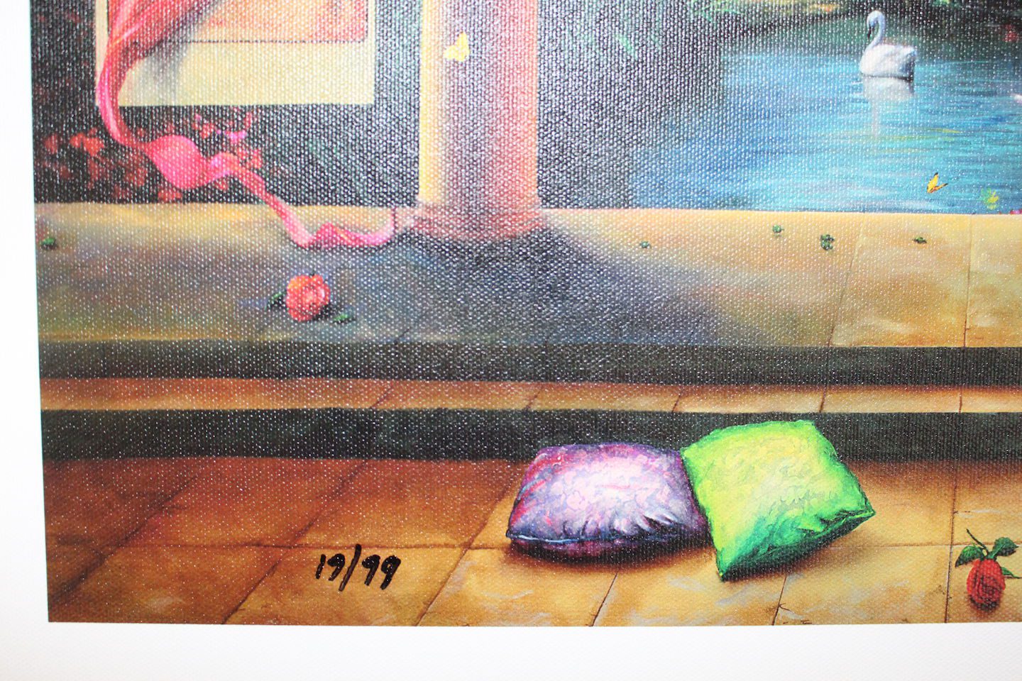 Orlando Quevedo Giclée "Paradise" Painting - Size: 21"L x 13.5"W