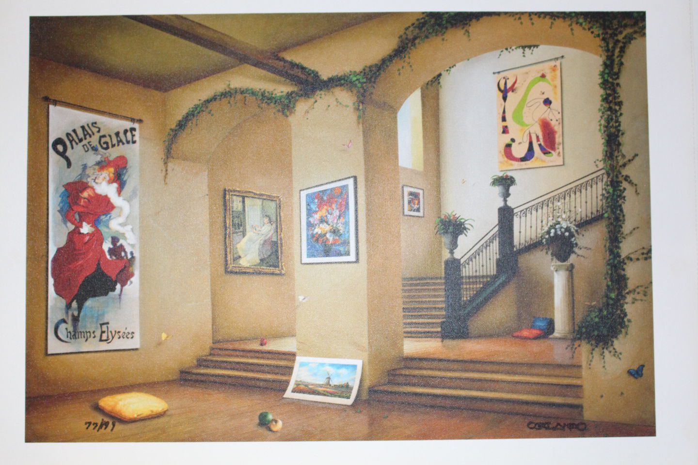 Orlando Quevedo Giclée - New View Painting - Size: 21"L x 13.5"W
