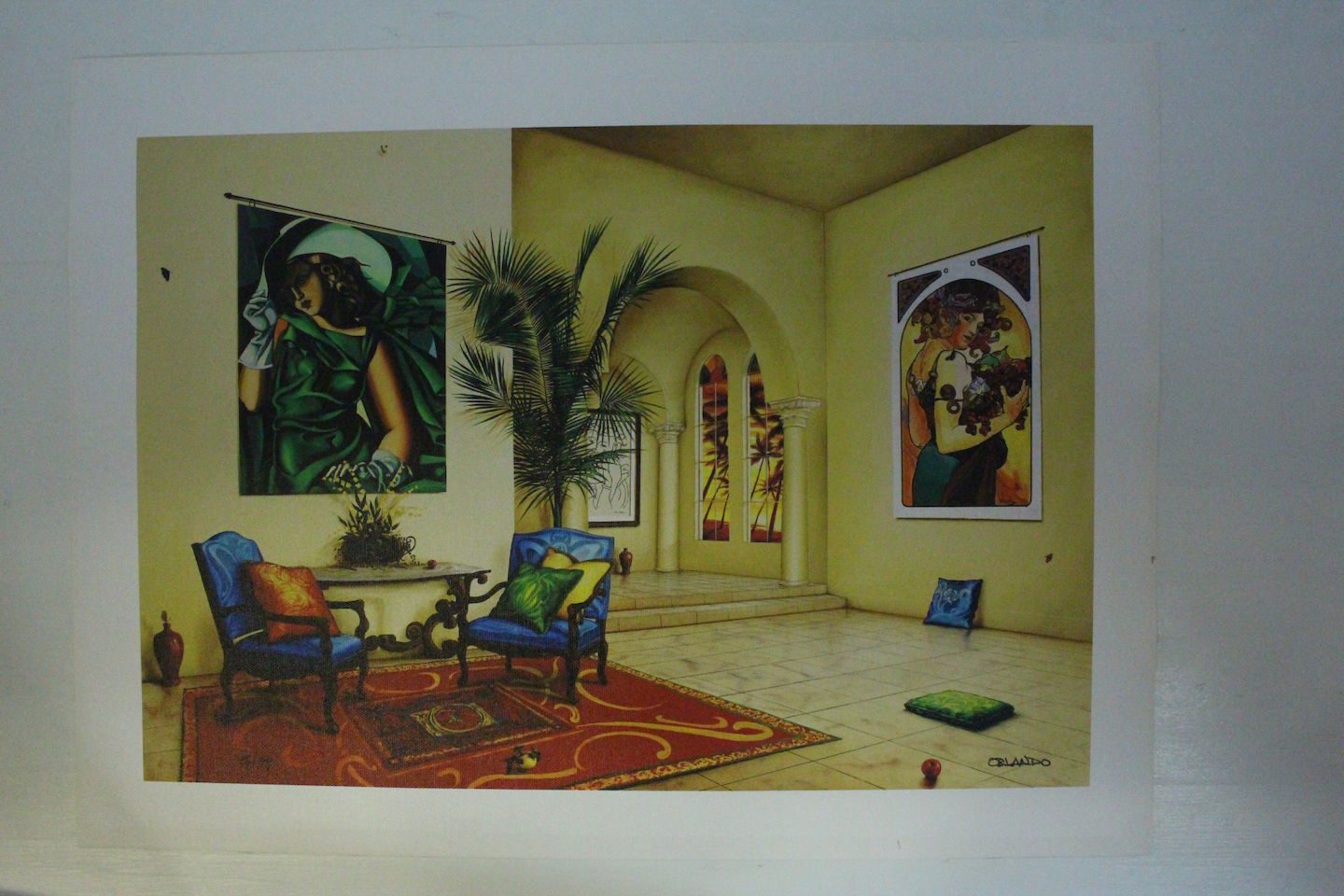 Orlando Quevedo Giclée - Magic Dreams II Painting - Size: 21"L x 13.5"W