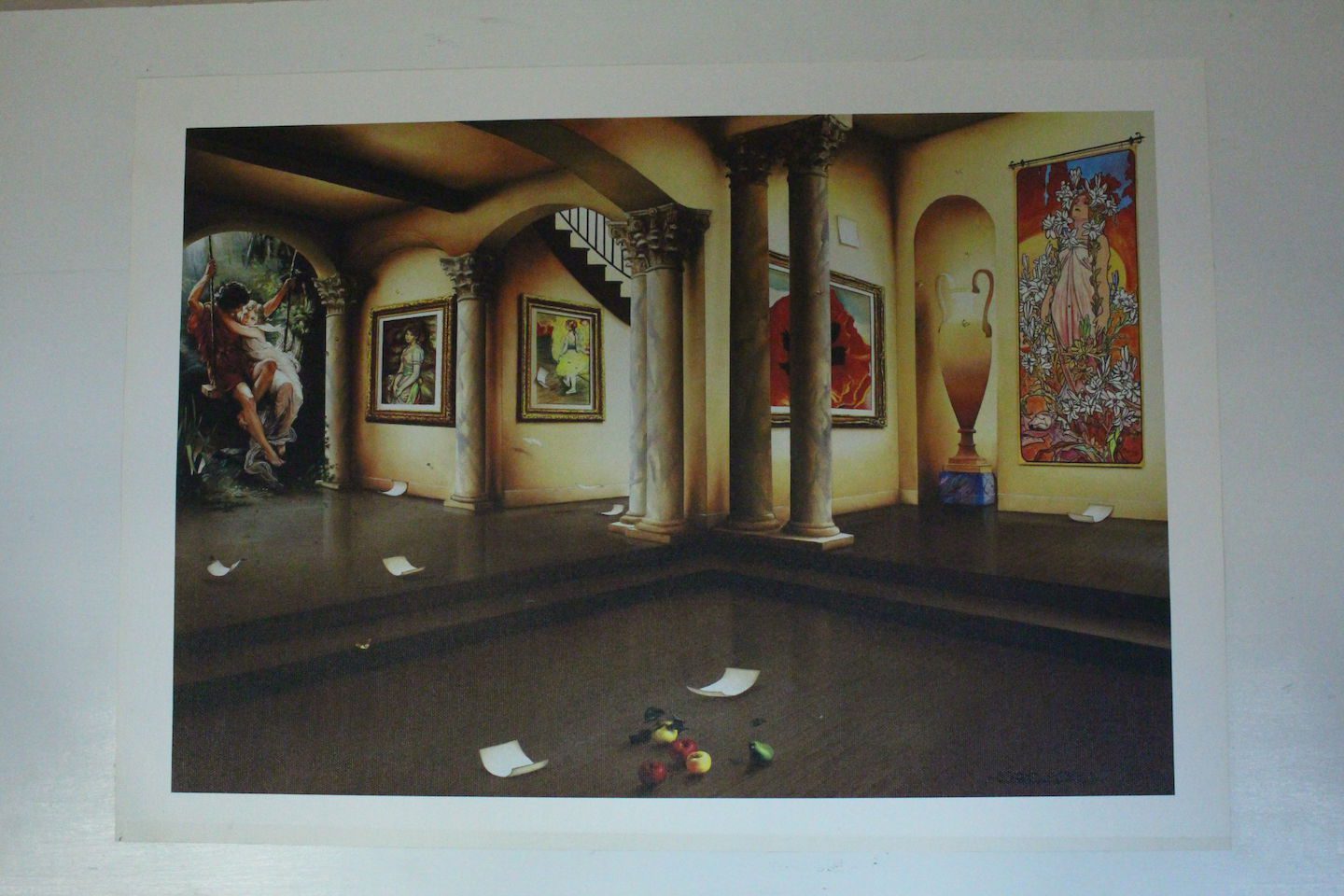 Orlando Quevedo Giclée - Lights of Love Painting - Size: 21"L x 13.5"W