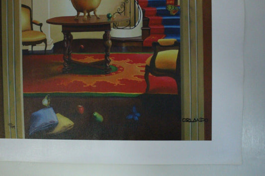 Orlando Quevedo Giclée - Happiness Painting - Size: 21"L x 13.5"W