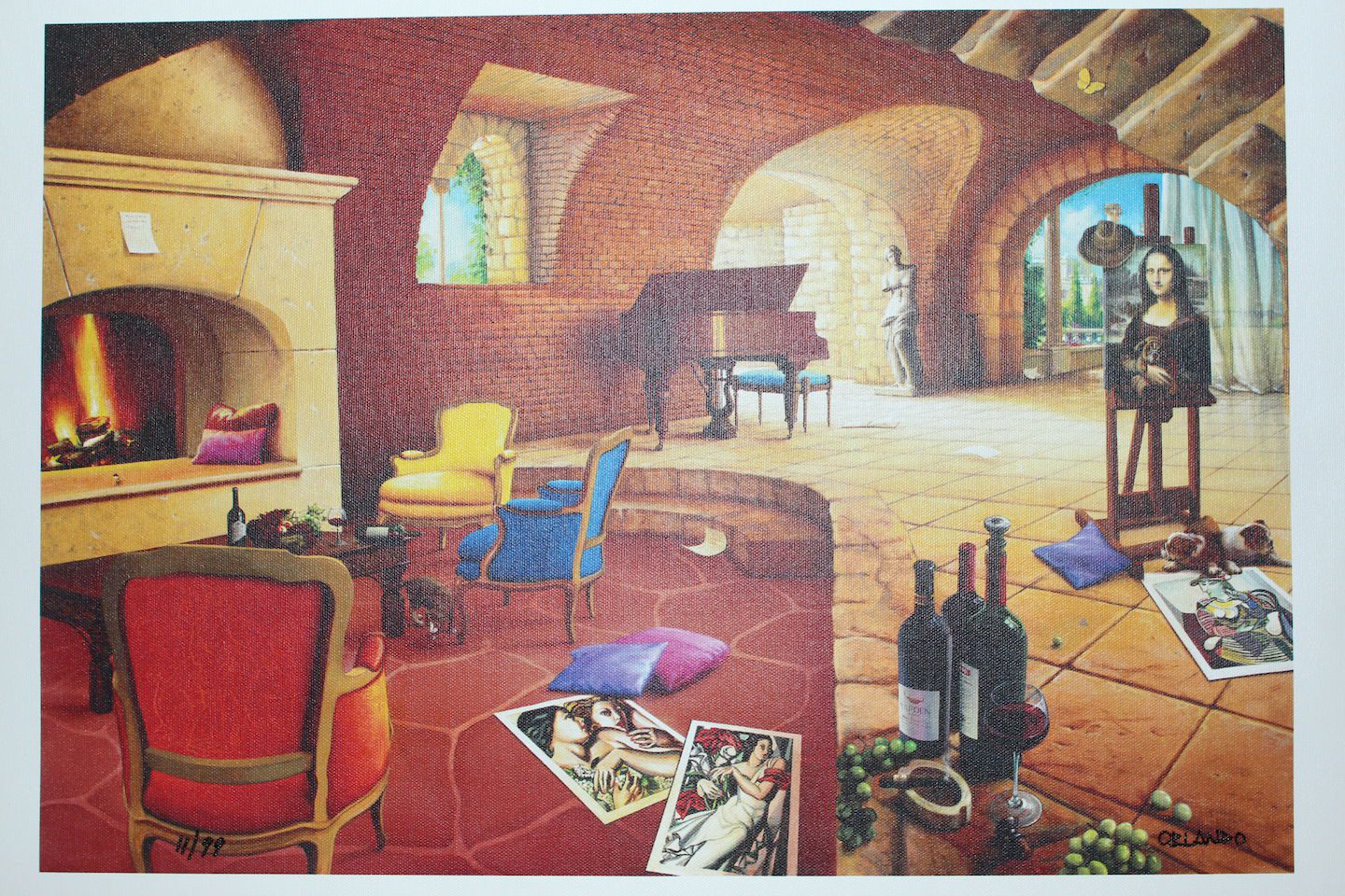 Orlando Quevedo Giclée - Day Break Painting - Size: 21"L x 13.5"W