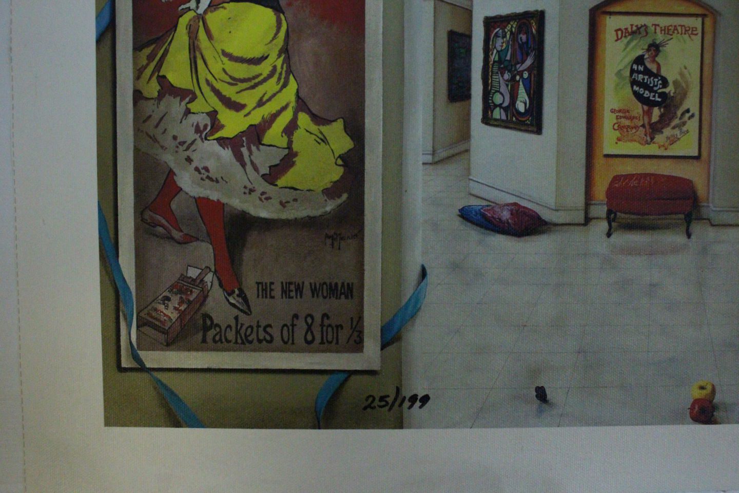 Orlando Quevedo Giclée - Day of Love III Painting - Size: 21"L x 13.5"W