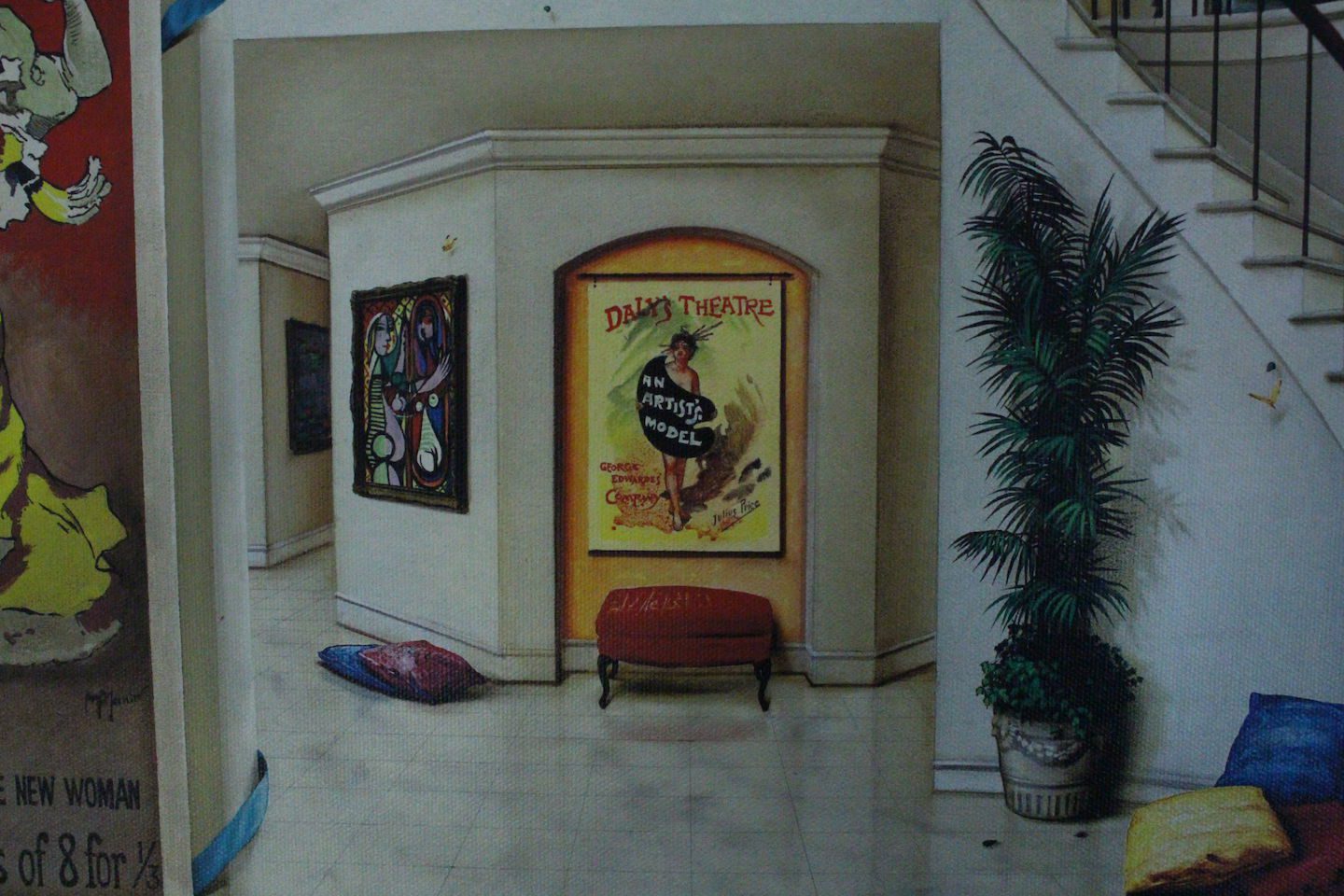 Orlando Quevedo Giclée - Day of Love III Painting - Size: 21"L x 13.5"W