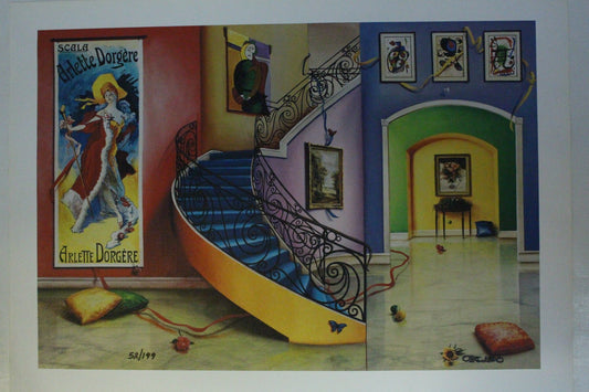 Orlando Quevedo Limited Edition Giclée - Moments with You - Size: 21" L x 13.5" W.