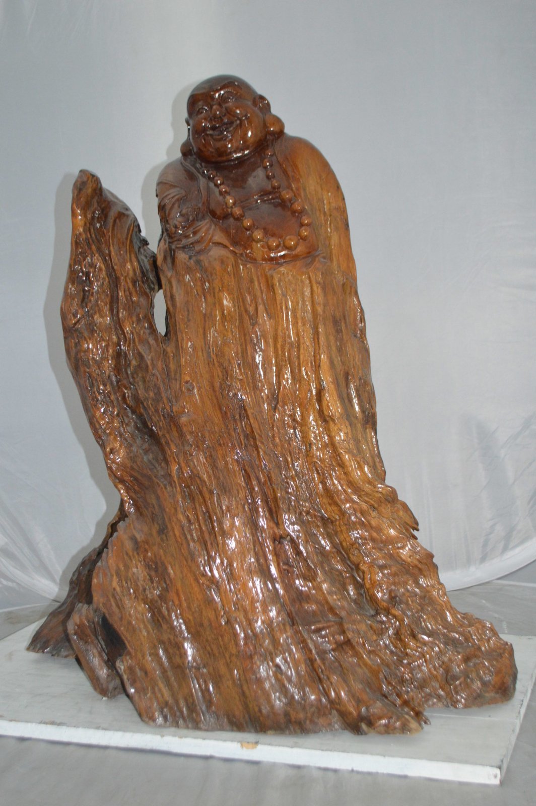 Wood Carved Buddha CC7 - Size: 32"L x 17"W x 35"H.