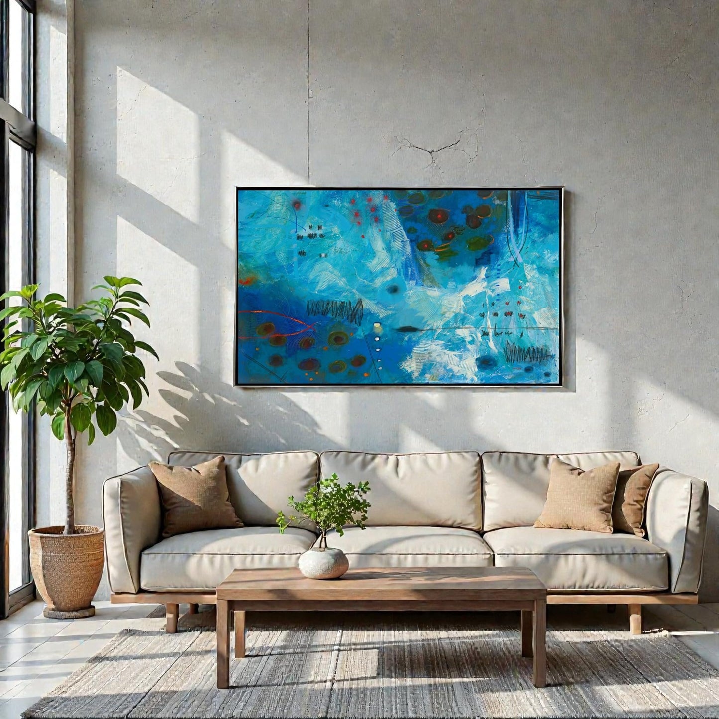 NIFAO Limited Edition Surface View by Mario Luca Art 56"x32"