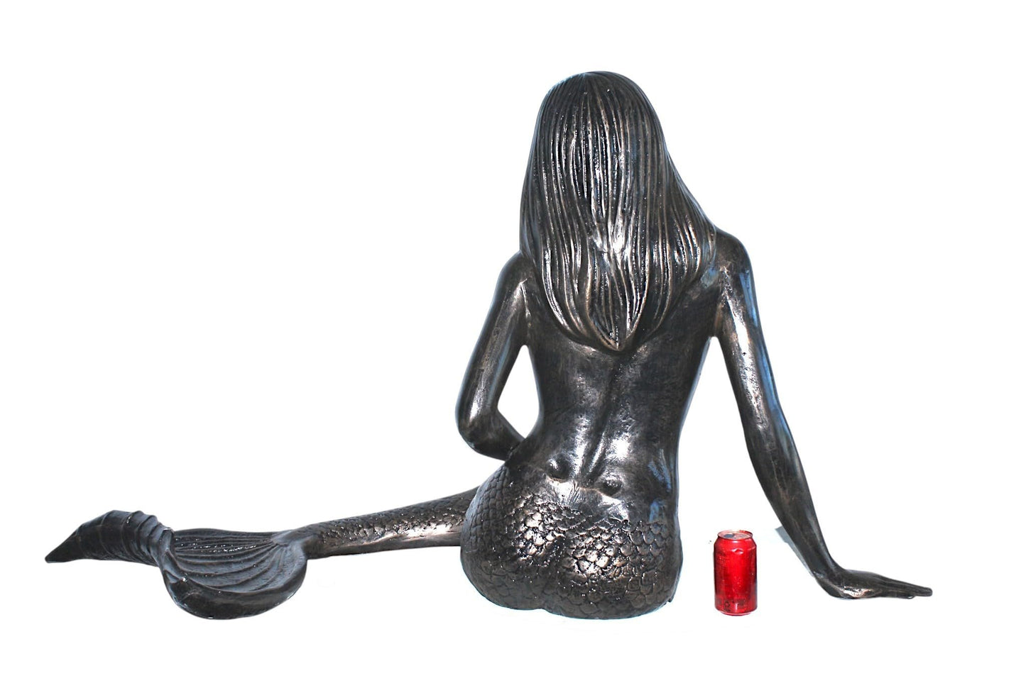 NIFAO Large Aluminum Mermaid Statue Sculpture Ocean Decor 64"x32"x34"H
