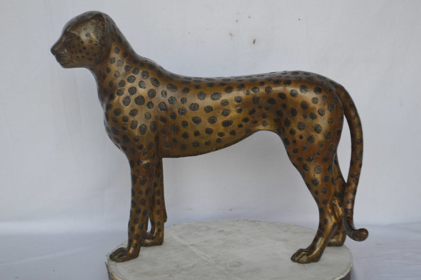 Baby Cheetah, Cub, Bronze Statue - Size: 30"L x 10"W x 25"H.