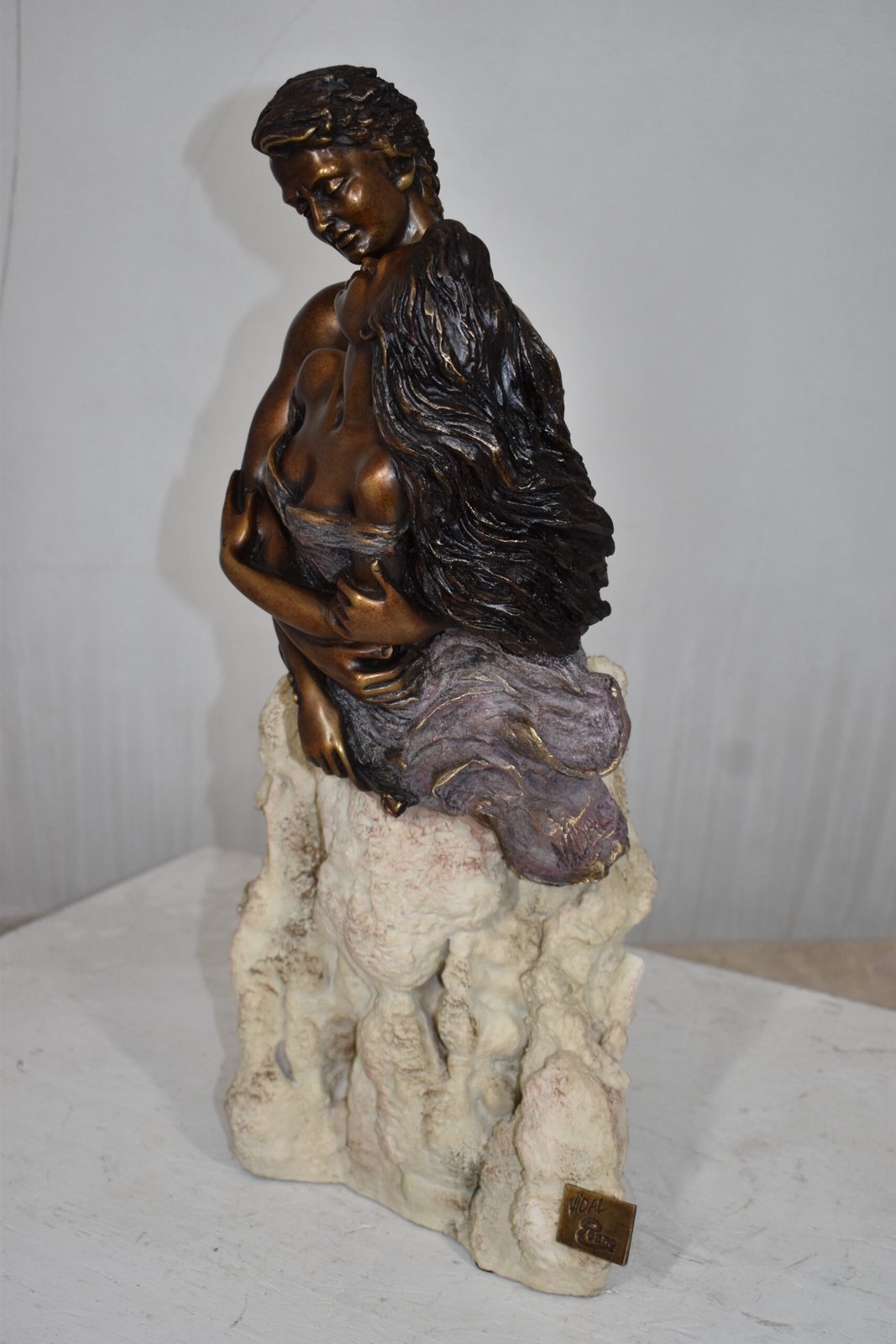 Passion, Bronze Statue from the Vidal Collection – COA included 7" x 10" x 20"H