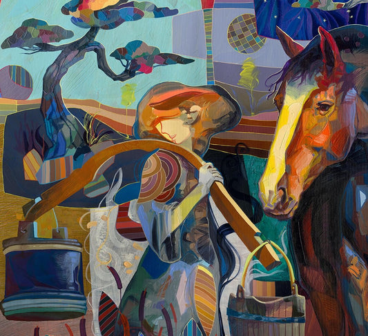 NIFAO Limited Edition Casi de Noche by Zavaleta Art 34"x34"