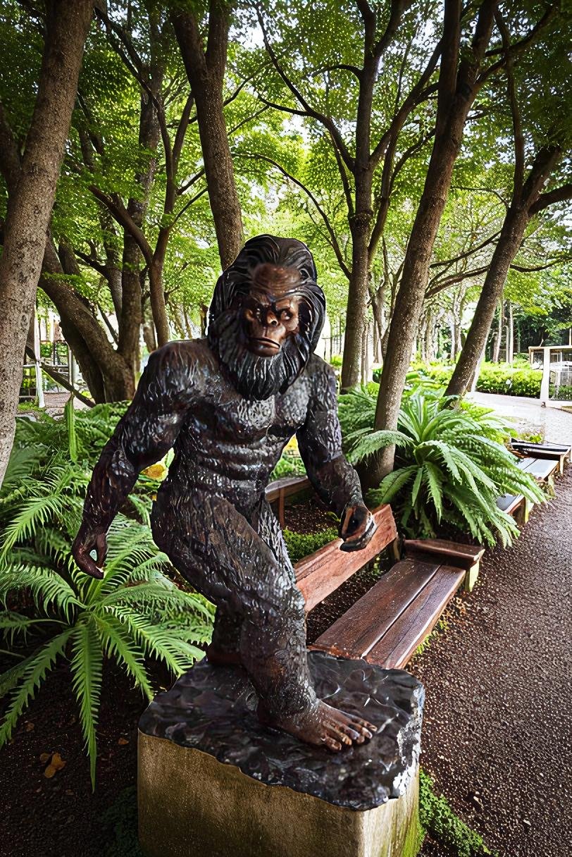 Bigfoot The Legendary Creature, Giant Bronze Statue Replica 42" x 63" x 83"H