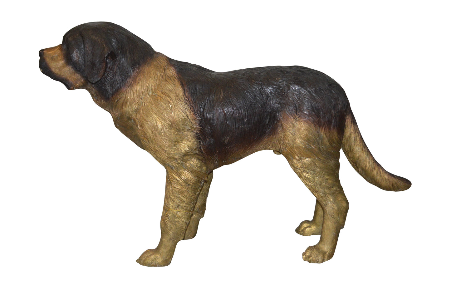 St. Bernard Dog Bronze Statue -  Size: 57"L x 16"W x 38"H