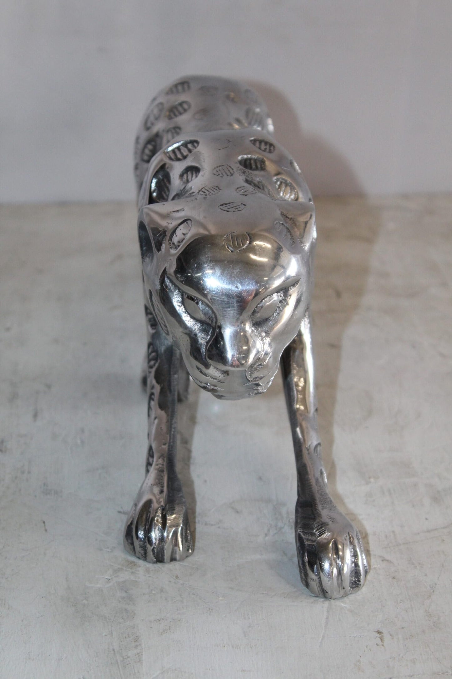 Aluminum Jaguar Statue, Graceful Elegance for Your Home Décor 24" x 4" x 7"H