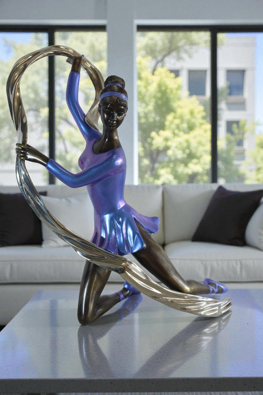NIFAO Bronze Sculpture Moon Spell by Liliana Mendez Art Statue 21"x12"x27"H