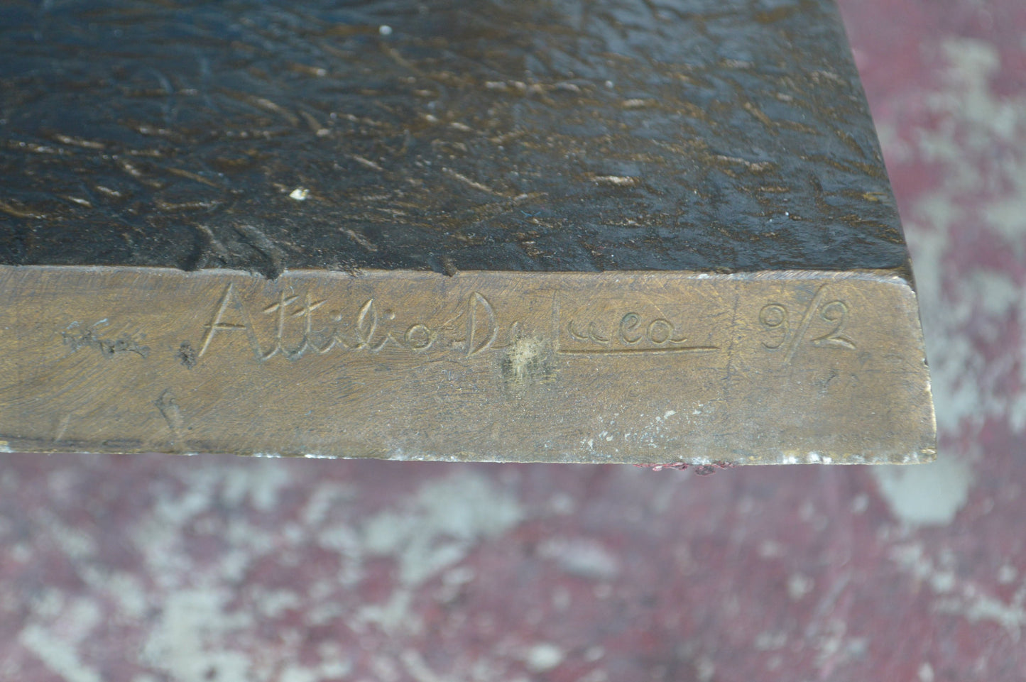 Original 2 of 9 Horse Statue by Attilio de Luca - Size: 68"L x 19"W x 58"H