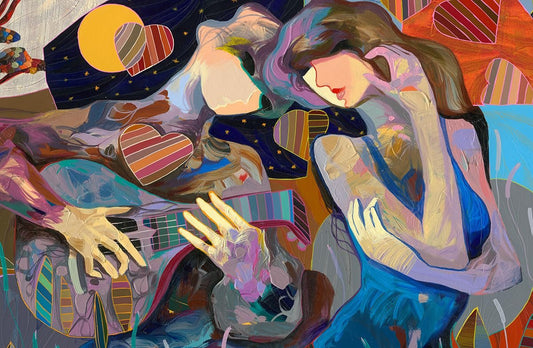 NIFAO Limited Edition Danza del Amor by Zavaleta Art 50"x38"