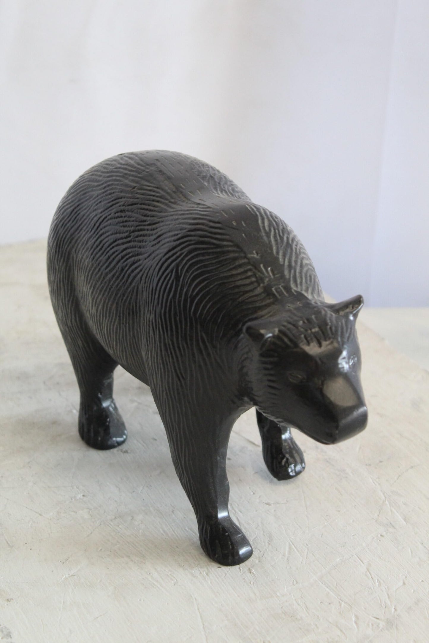 Aluminum Small Bear Sculpture, Majesty for Your Space 11" x 4" x 7"H