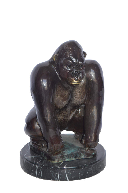King Kong Bronze Statue - Size: 10"L x 10"W x 15"H.